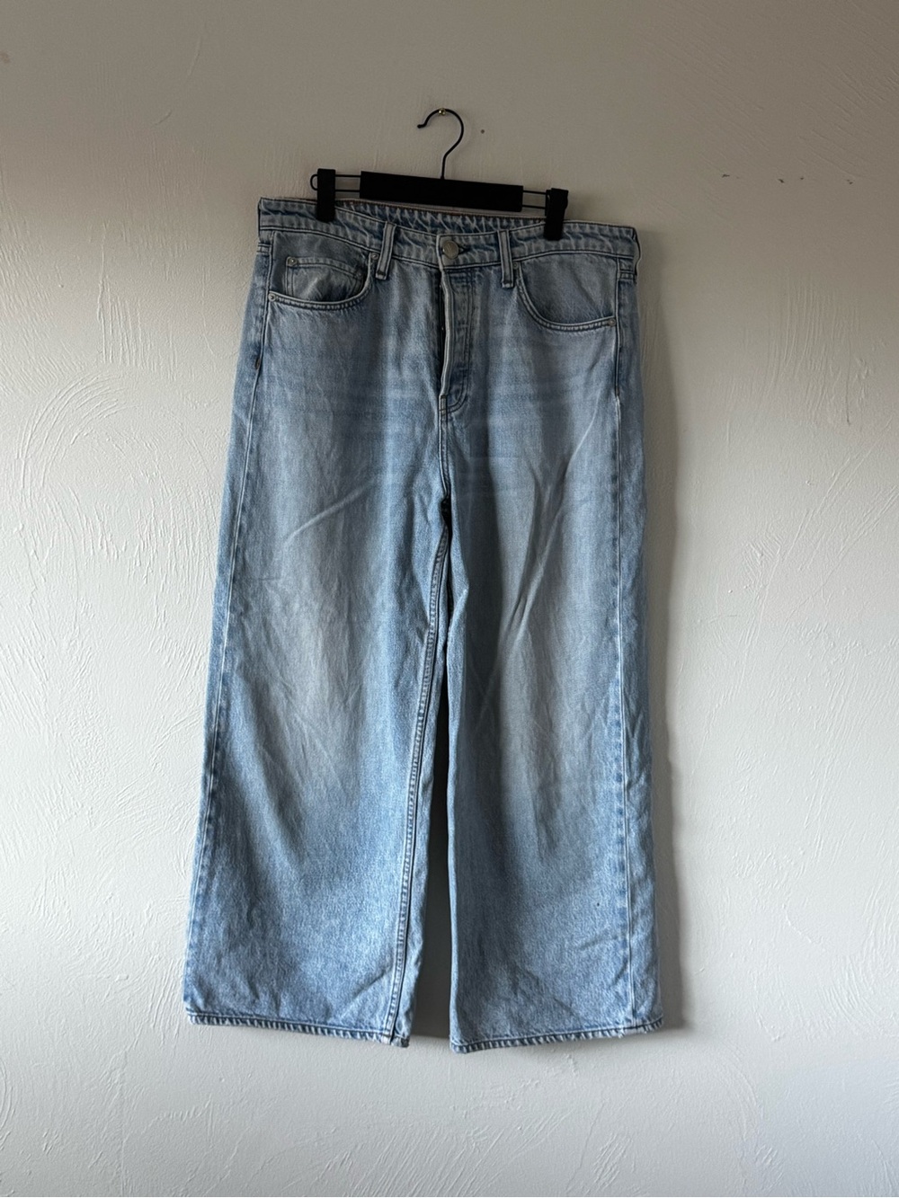 rag & bone Maya High Rise Light Blue Wide-Leg Jeans
